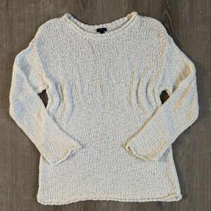 Talbots Textured White Sweater